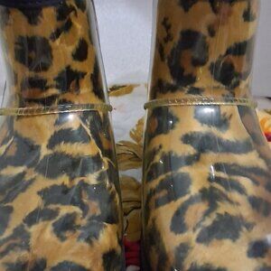 UGG leopard Print rain boots